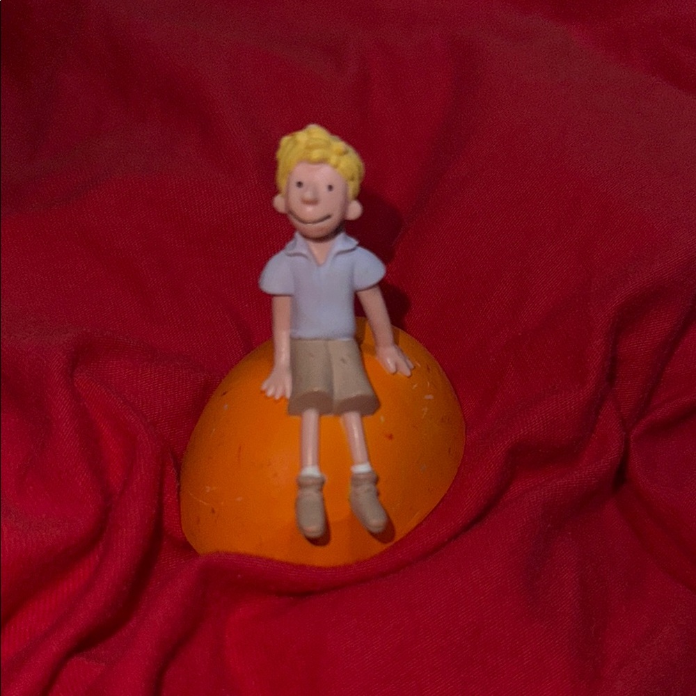 Orange and Tan Action Figure Playset